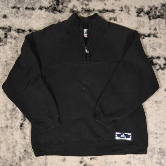 Vintage 90s Made in Canada Adidas 1/4 zip Sweatshirt - Picture 1 of 6